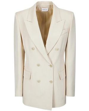 P.A.R.O.S.H. Rania Double-Breasted Jacket - White
