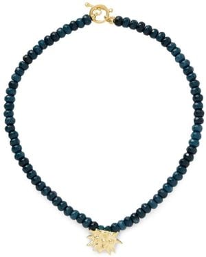 YSSO Sea Urchin Halskette Aus Jade - Blau