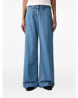Aeronautica Militare Wide-Leg Jeans - Blue