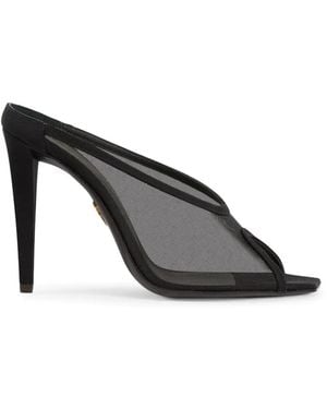 Giuseppe Zanotti Mules Guepiere Con Tacón De 105 Mm - Negro