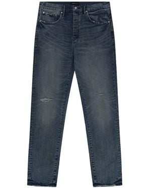 Purple Brand Rough Quartz Distressed Jeans - Blue