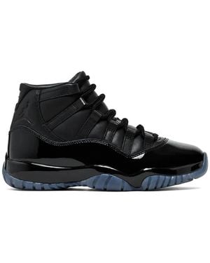 Comme des Garçons X Nike Jordan 11 Patent-Leather Paneled Sneakers - Black