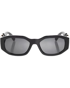 Versace Lunettes De Soleil Géométriques Medusa Biggie - Grey