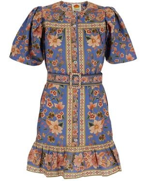 FARM Rio Superbloom' Dress With All-Over Floral Print - Blue
