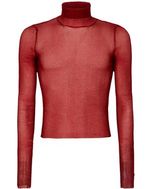 Gcds Celluloid Semi-Sheer Top - Red