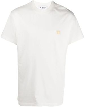Ambush Camiseta con detalle de parche - Blanco