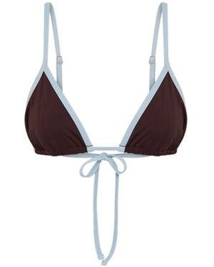 Myra Swim Jhane Triangle Bikini Top - Brown