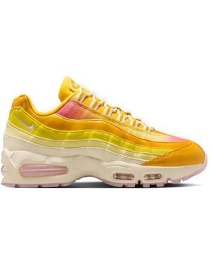Nike Air Max 95 Big Bubble Lace-Up Trainers - Yellow
