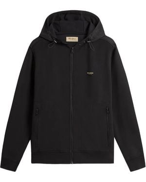 Woolrich Mixmedia Full-Zip Hoodie - Black