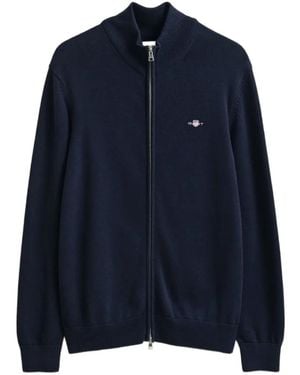 GANT Jersey Con Logo Bordado - Azul