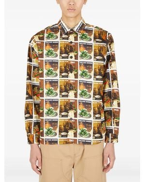 Sky High Farm Cotton Shirt - Brown