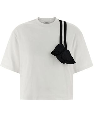 Ferragamo Floral Insert T-Shirt - White