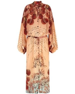 F.R.S For Restless Sleepers Print Long-Sleeve Dress - White