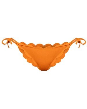 Marysia Swim Mott Scalloped Bikini Bottoms - Orange