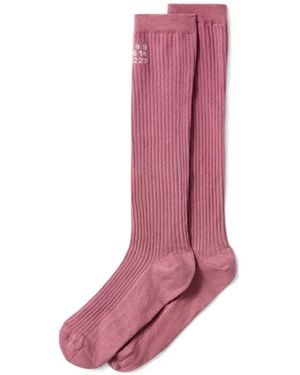 MM6 by Maison Margiela Socken Mit Logo-Verzierung - Pink
