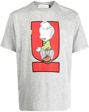Undercover T-Shirt Mit Print - Grau