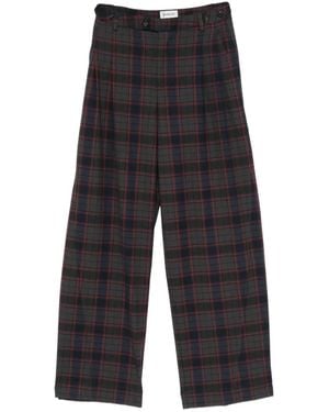Damson Madder Haisley Trousers Sirius Check - White