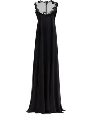 Gemy Maalouf Sleeveless Open-Back Gown - Black