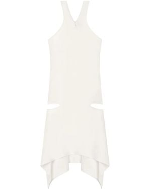 Courreges Cut-Out Jersey Mini Dress - White