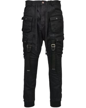 D HYGEN Pantalon Cargo À Effet Délavé - Black