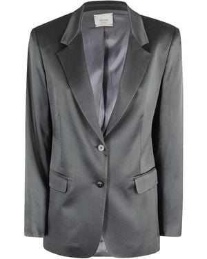 Alysi Satin Blazer - Grey