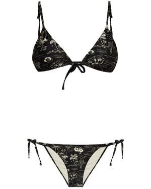 Emporio Armani トライアングル ビキニ - ブラック