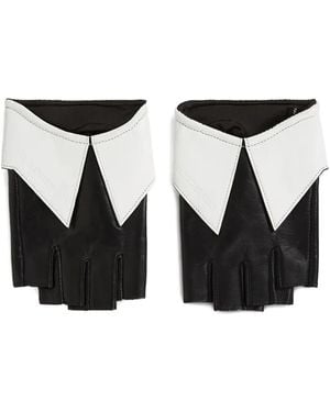 Karl Lagerfeld Mitones con detalle en el cuello - Negro