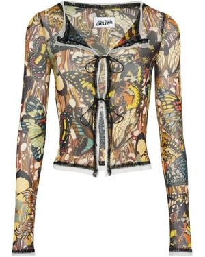 Jean Paul Gaultier Long-Sleeved Cardigan - Black