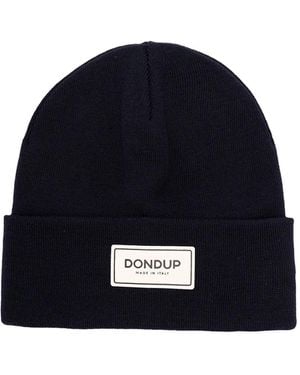 Dondup ロゴ ウールビーニー - ブルー