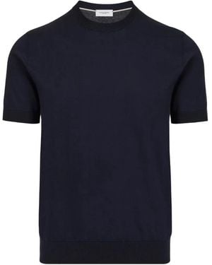 Paolo Pecora Short-Sleeve Cotton Jumper - Blue