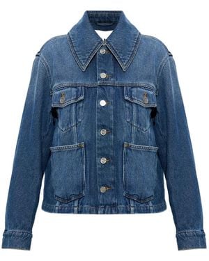 Ganni Pocket Denim Jacket - Blue