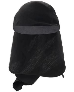 Yohji Yamamoto Bandana Knot-Detail Cap - Black