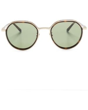 Giorgio Armani Gafas de sol Panto con montura redonda - Metálico