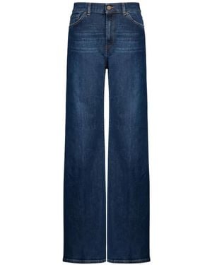 Dondup Amber Wide-Leg Jeans - Blue
