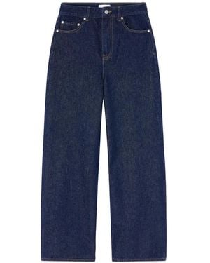 Ganni Lari Jeans mit hohem Bund - Blau