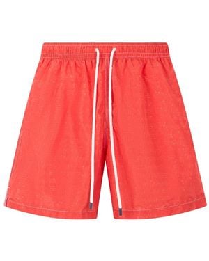 Fedeli Bañador Con Cordones - Rojo