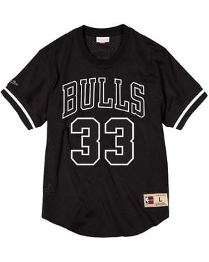 Mitchell & Ness X Nba Chicago Bulls Scottie Pippen Mesh T-Shirt - Black