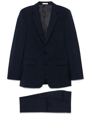 Fursac Check-Pattern Suit - Blue