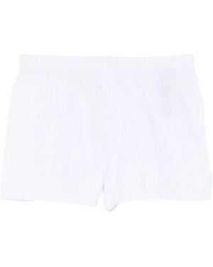ZEGNA Striped Cotton Boxers - White