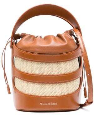McQueen Rise バケットバッグ - ブラウン