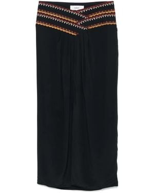 Ba&sh Falda midi Talkie - Negro