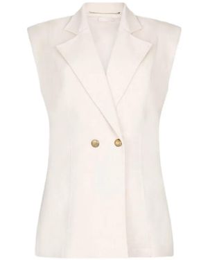 Liu Jo Vest With Padded Shoulders - White