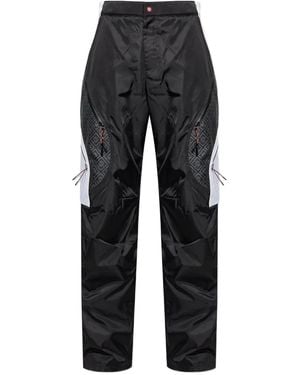 CASABLANCA Monogram Panelled Trousers - Black