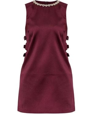 Self-Portrait Cut-Out Mini Dress - Purple