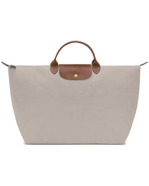 Longchamp Large Le Pliage Original Travel Bag - Grey