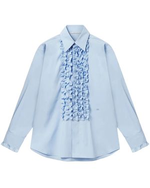 Stella McCartney Camicia Con Ruches - Blu