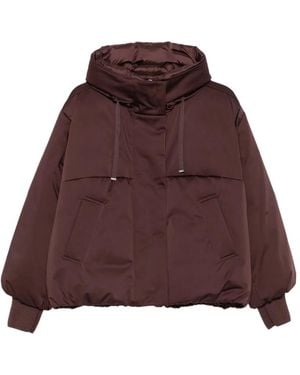 DUNO Wattierte Giada Kapuzenjacke - Rot