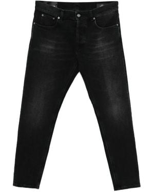 Dondup Whiskering-Effect Jeans - Black