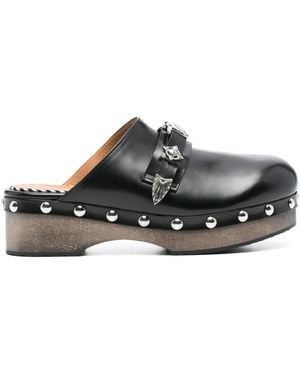 Toga 45Mm Leather Mules - Black
