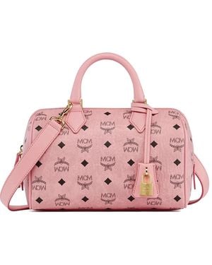MCM Ella Boston Bag - Pink